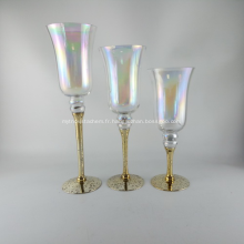 Bougeoir Lustre en Verre Soda